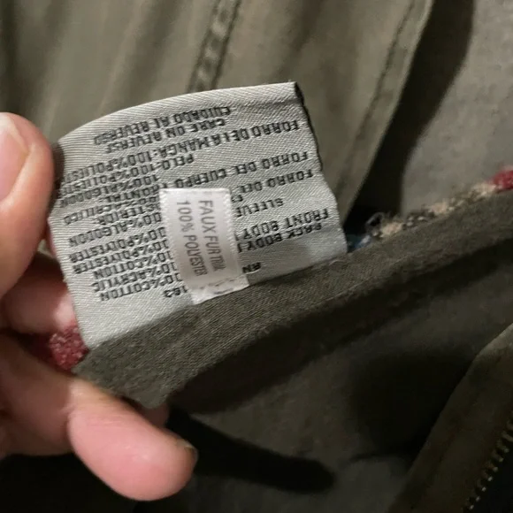 Levis Jacket Army Green Military Cargo Pockets Zip Snap Women's 6 - Picture 4 of 8